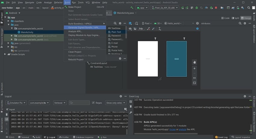 How to Create APK from Android Studio